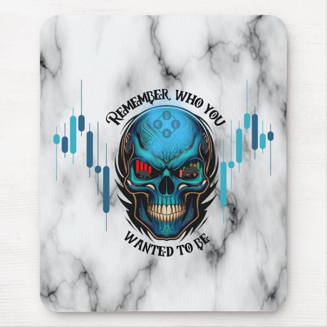 Trade Motivation | Skull N Marble | Remember  Mousepad (Vorne)
