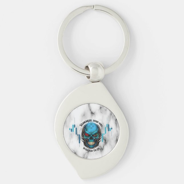 Trade Motivation | Skull N Marble | Remember  Schlüsselanhänger (Vorderseite)