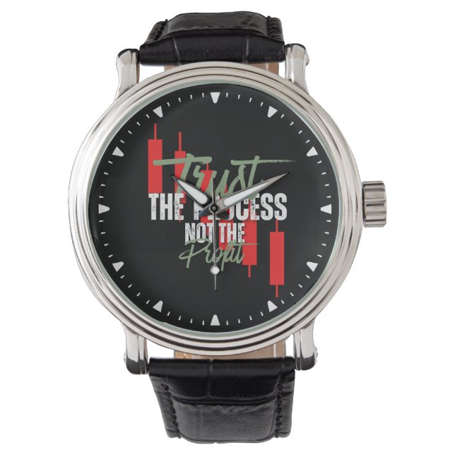 Trade Motivation | Trust | Self discipline Armbanduhr (Vorderseite)