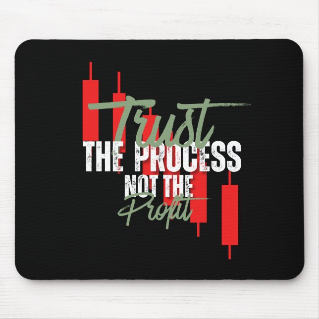 Trade Motivation | Trust | Self discipline Mousepad (Vorne)