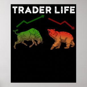 Trader-Aktien-Geschenke Daytrading-Geschenk Markt  Poster