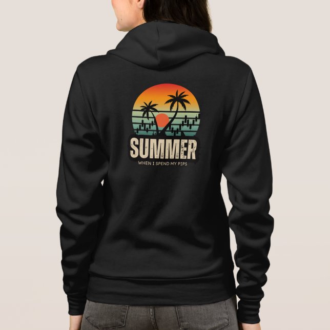 Trader-Design | Sommer | Lustig Hoodie (Rückseite)
