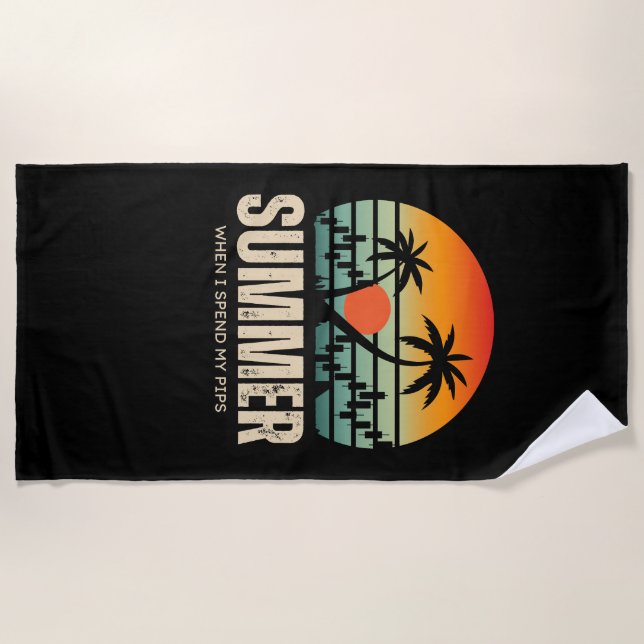 Trader-Design | Sommer | Lustig Strandtuch (Vorderseite)