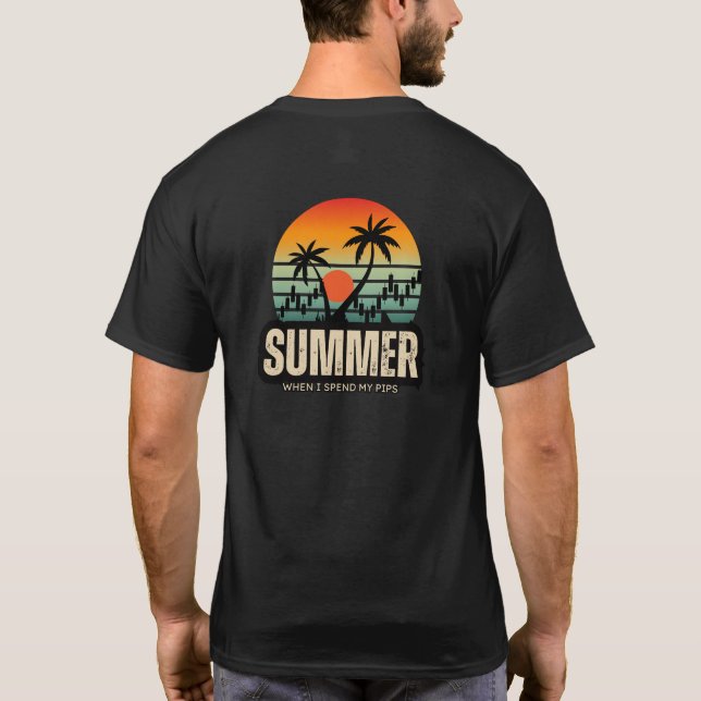 Trader-Design | Sommer | Lustig T-Shirt (Rückseite)