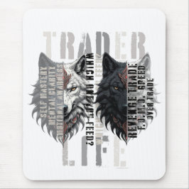 Trader-Leben | Wolf | Beide Seiten Mousepad
