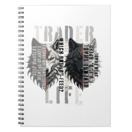 Trader-Leben | Wolf | Beide Seiten Notizblock