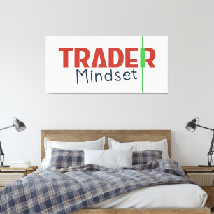 Trader-Mentalität – Disziplinorientierter Handel Leinwanddruck
