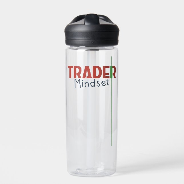 Trader-Mentalität – Disziplinorientierter Handel Trinkflasche (Vorderseite)