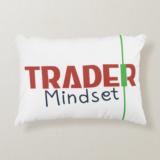 Trader-Mentalität – Disziplinorientiertes Trading Dekokissen (Vorderseite)