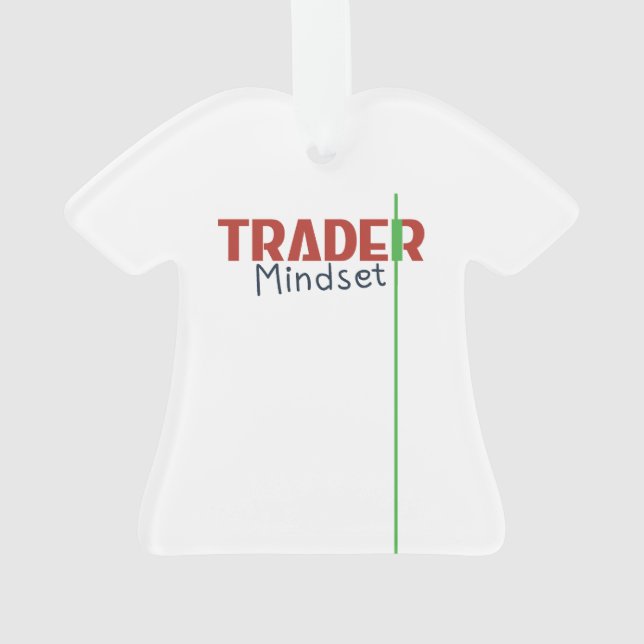 Trader-Mentalität – Disziplinorientiertes Trading Ornament (Rückseite)