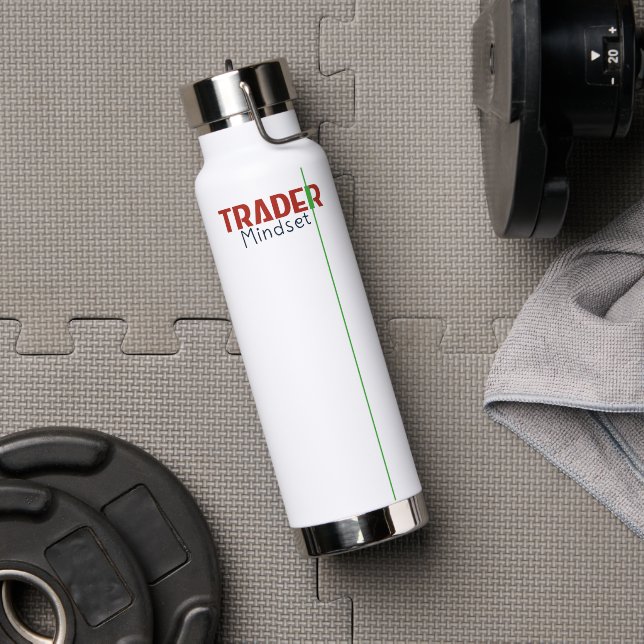 Trader-Mentalität – Disziplinorientiertes Trading Trinkflasche (Fitnesstudio (gedreht))