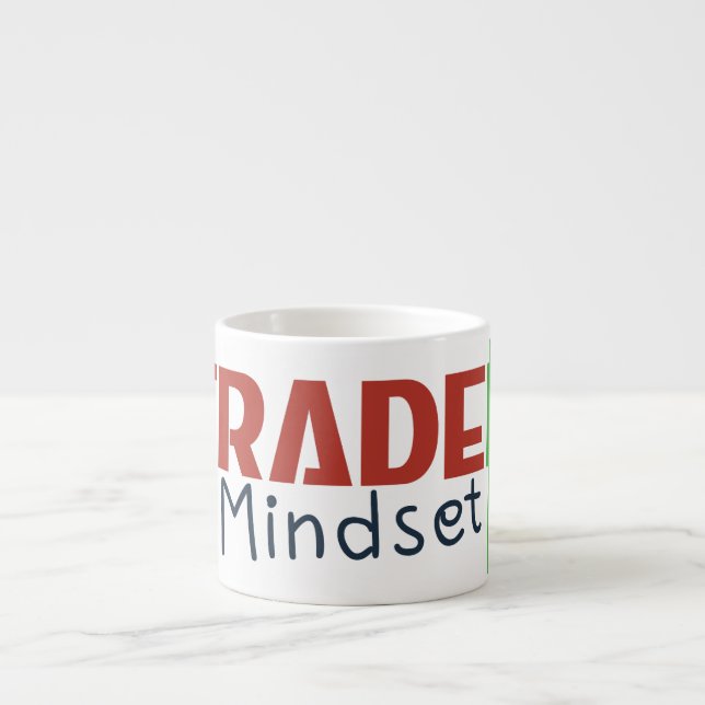 Trader Mindset – Discipline, Focus, Trading Psycho Espressotasse (Vorderseite)