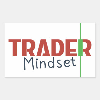 Trader Mindset – Discipline Focus & Trading Psycho Rechteckiger Aufkleber