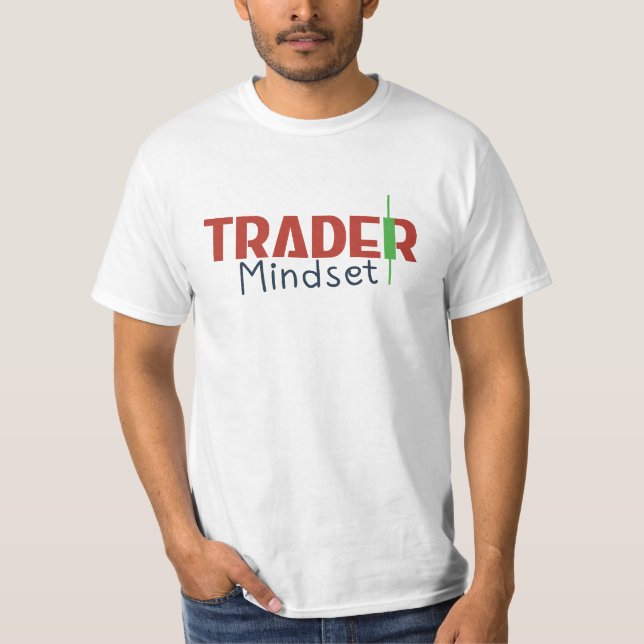Trader Mindset – Discipline Focused Trading T-Shirt (Vorderseite)