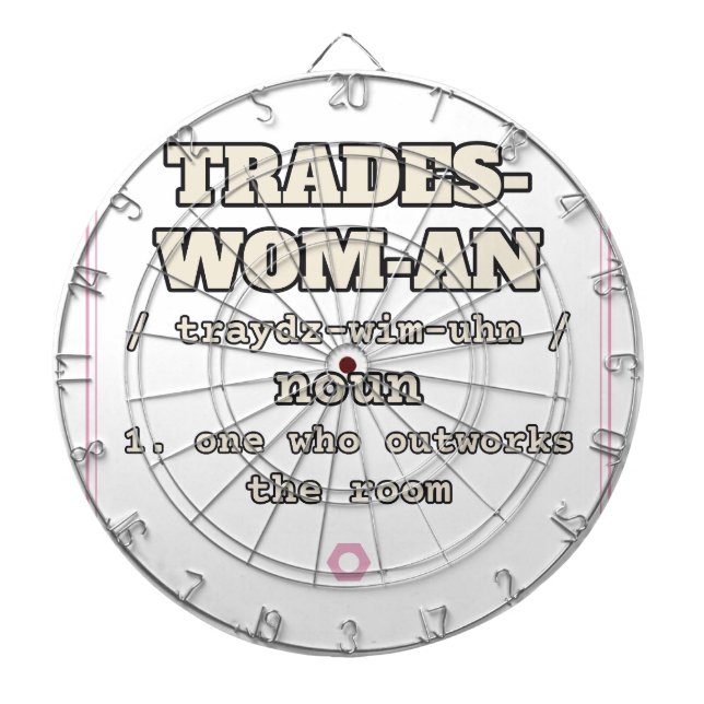 Trades-Wom-An — Dartscheibe (vorne)
