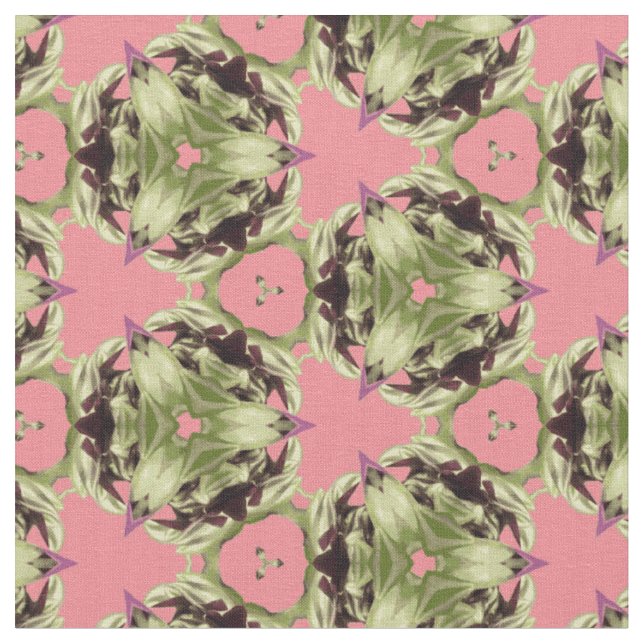 Tradescantia Kaleidoskop Stoff (Nahaufnahme)