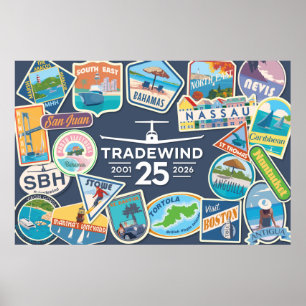 Tradewind 25. Jubiläums-Horizontalplakat Poster