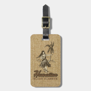 Tradewinds Hawaiian Island Hula Girl Bright Gepäckanhänger