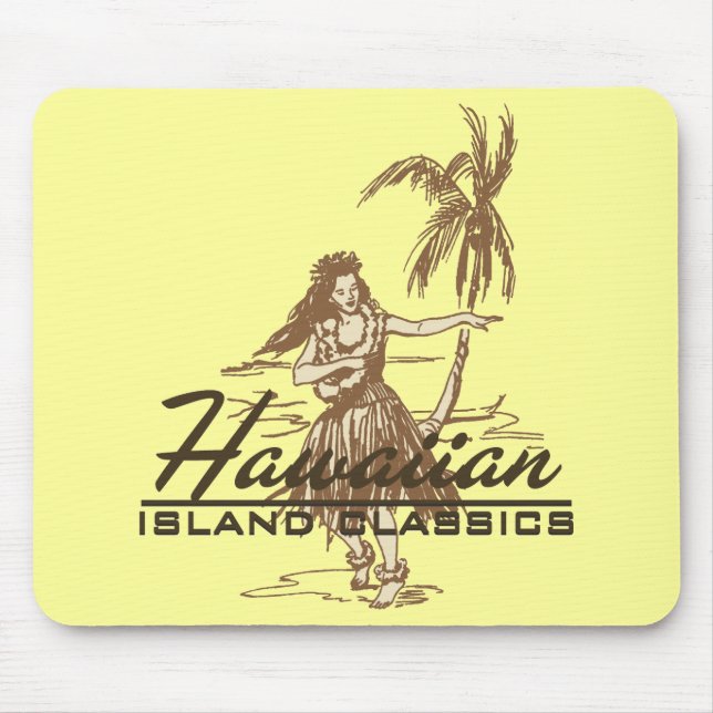 Tradewinds Hawaiian Island Hula Girl Bright Mousepad (Vorne)