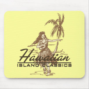 Tradewinds Hawaiian Island Hula Mädchen Hell Mousepad