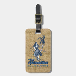 Tradewinds hawaiische Insel Hula Mädchen hell Gepäckanhänger