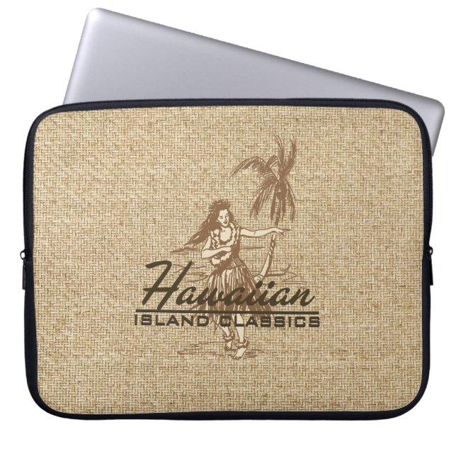Tradewinds hawaiischer Hula Mädchen-NeoprenWetsuit Laptopschutzhülle (Vorderseite)