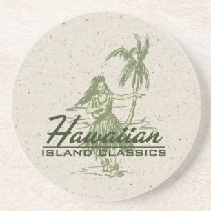 Tradewinds Hula Girl Hawaiian Tiki Bar Untersetzer