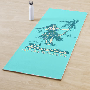 Tradewinds Hula Girl kehrt zum hawaiianischen Hibi Yogamatte