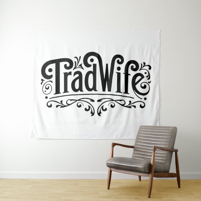 Tradfrau Wandteppich (Beispiel (Horizontal))