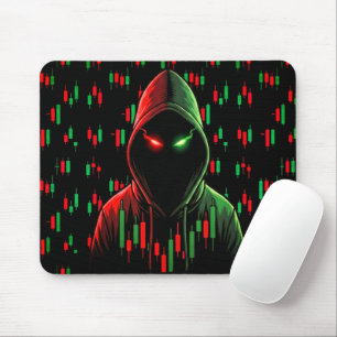 Trading Chart Pattern Streetwear rote grüne Kerze Mousepad