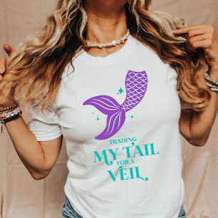 Trading Schwanz For Veil Mermaid Junggeselinnen-Ab T-Shirt