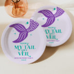 Trading Tail For Veil Mermaid Bachelorette Party Pappteller<br><div class="desc">This is a Trading Tail For Veil Mermaid Bachelorette Party Paper Plates!</div>