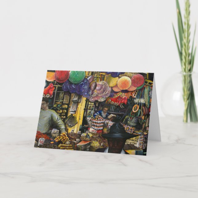 Tradition des alten Handels, Gruß in Jerusalem Karte (Vorderseite)