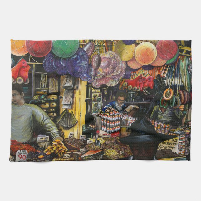 Tradition des alten Handels, Jerusalem Geschirrtuch (Horizontal)