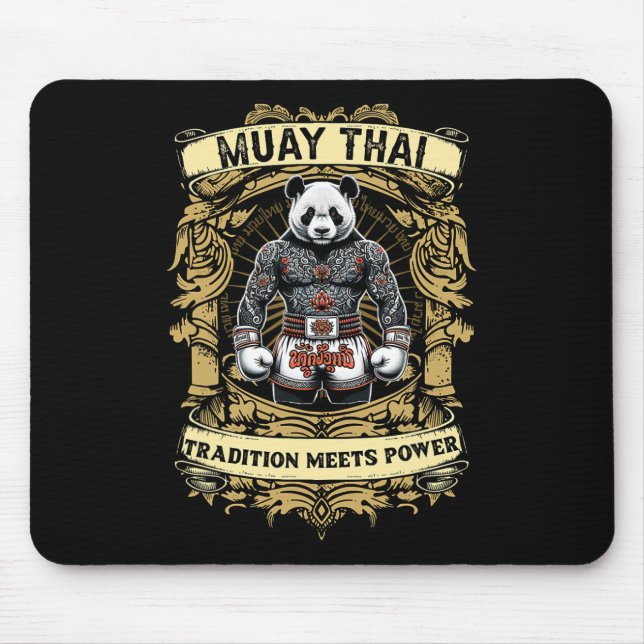 Tradition trifft auf Kraft - Kickboxen und Muay Th Mousepad (Vorne)