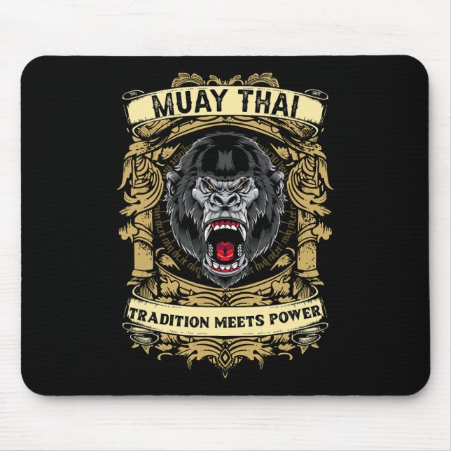 Tradition trifft auf Kraft - Kickboxen und Muay Th Mousepad (Vorne)
