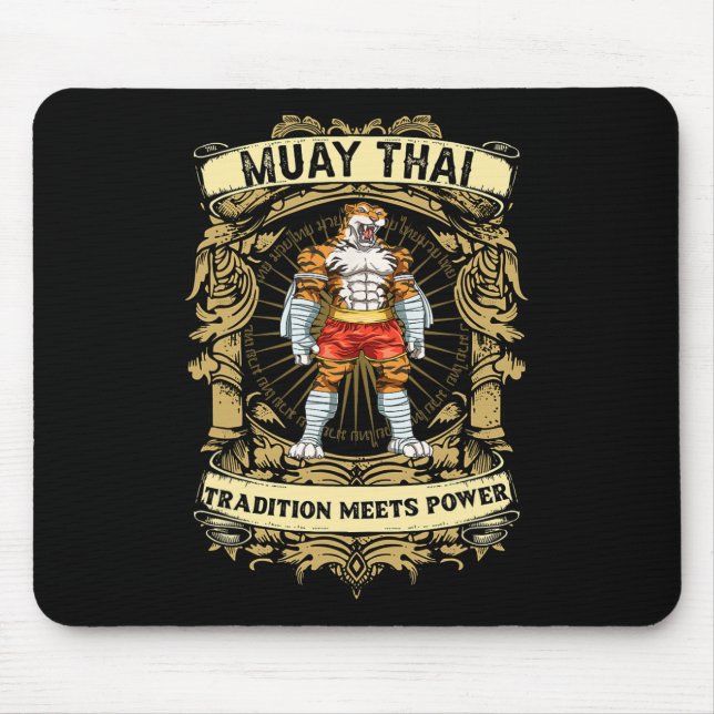 Tradition trifft auf Kraft - Kickboxen und Muay Th Mousepad (Vorne)
