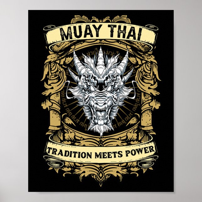 Tradition trifft auf Kraft - Kickboxen und Muay Th Poster (Vorne)