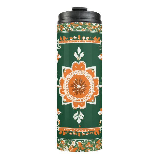 Tradition trifft auf Moderne: Ukrainisches Spielze Thermosbecher (Vorderseite)