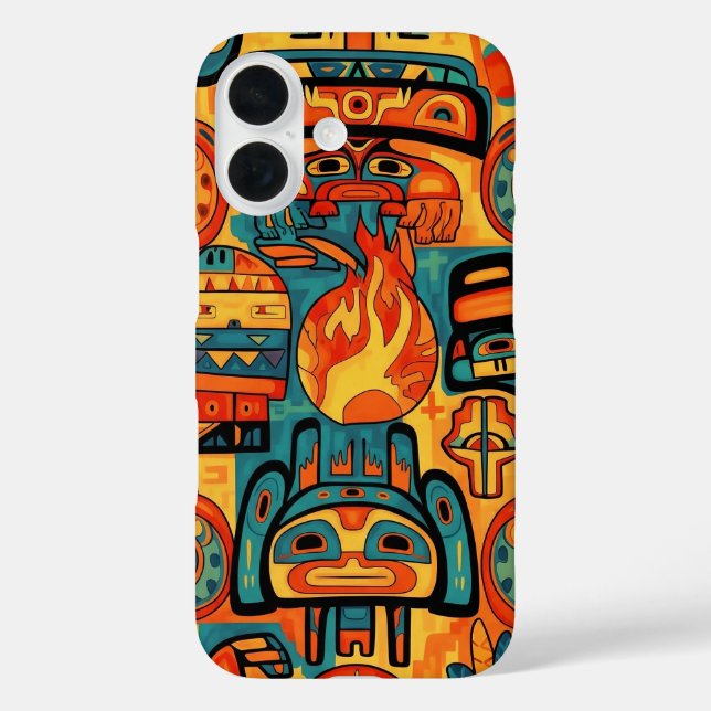TRADITIONAL AMERICAN INDIAN ART Case-Mate iPhone HÜLLE (Rückseite)