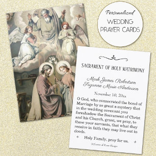 Traditional Catholic Wedding Favor Holy Card Visitenkarte