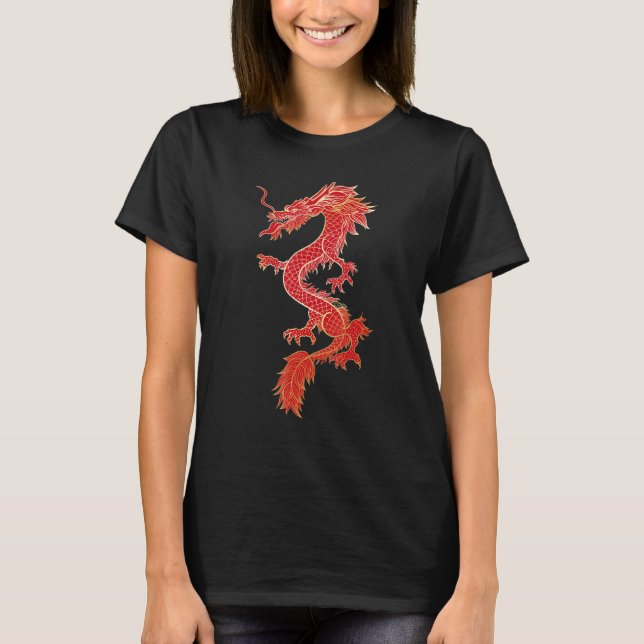 Traditional Chinese Dragon Symbol Of Power and Str T-Shirt (Vorderseite)