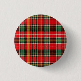 Traditional Christmas Plaid Button