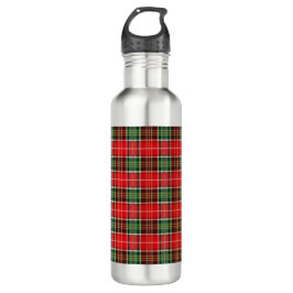Traditional Christmas Plaid Edelstahlflasche