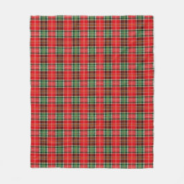 Traditional Christmas Plaid Fleecedecke