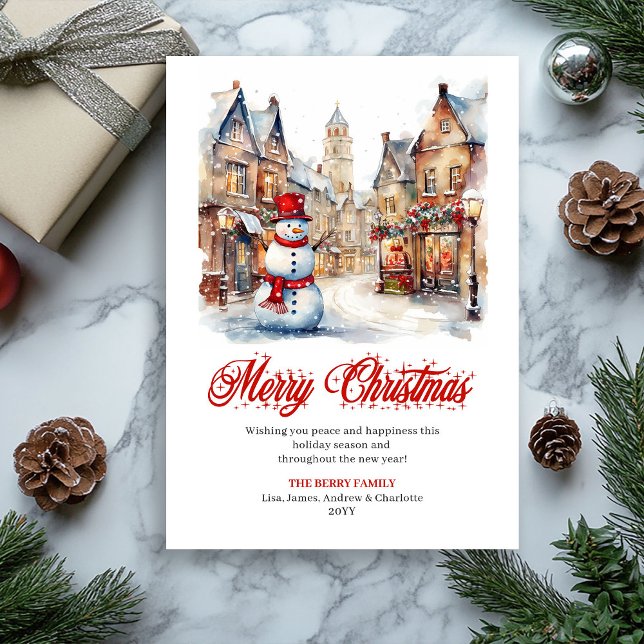 Traditional Christmas scene greeting card Feiertagskarte (Traditional Christmas scene greeting card

)