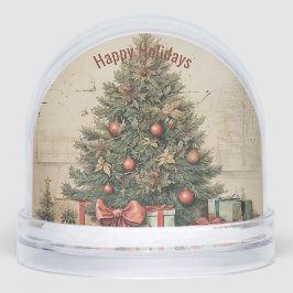 Traditional Christmas Tree and Presents Gift Wrapp Schneekugeln