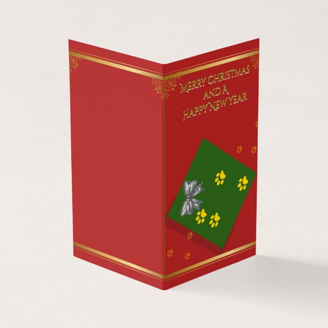 Traditional Christmas Wishes-Folded Card (Vorderseite)