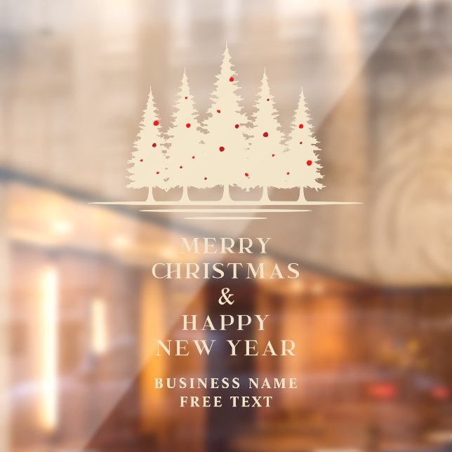 Traditional & Elegant Christmas Tree Fensteraufkleber (Blatt 2)