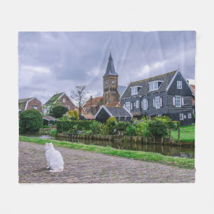 Traditional fishing village Marken in Netherlands Fleecedecke